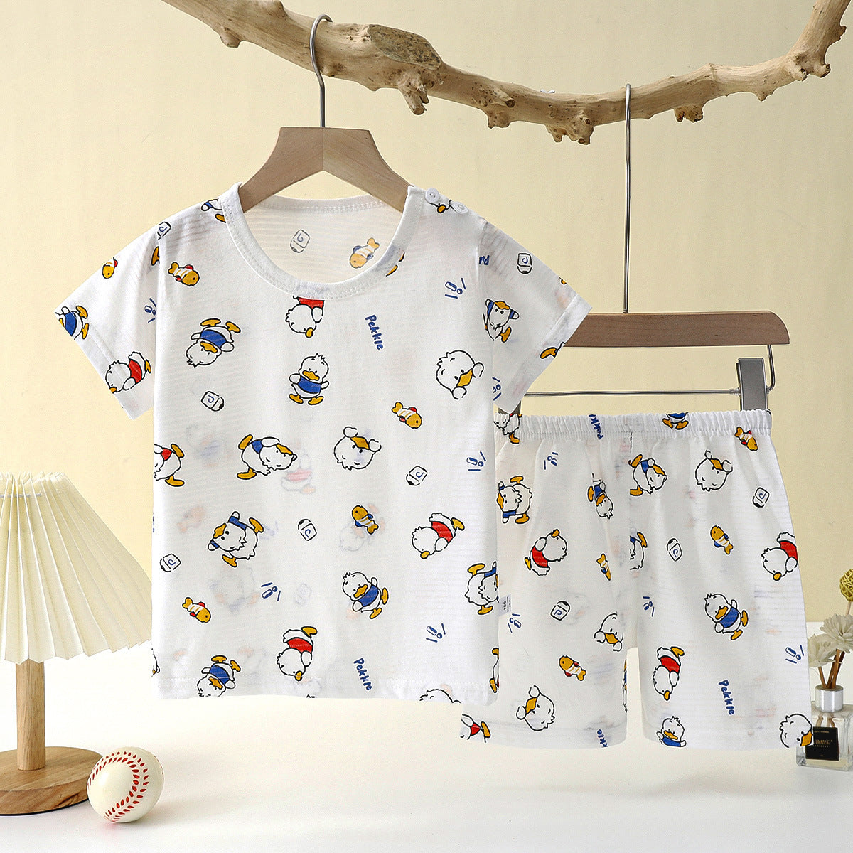 Kids Unisex Cotton Pajama Set Regular Fit Loungewear