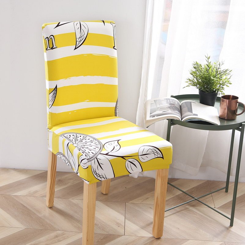 Elastic Siamese Solid Color Stretch Office and Hotel Chair Cover