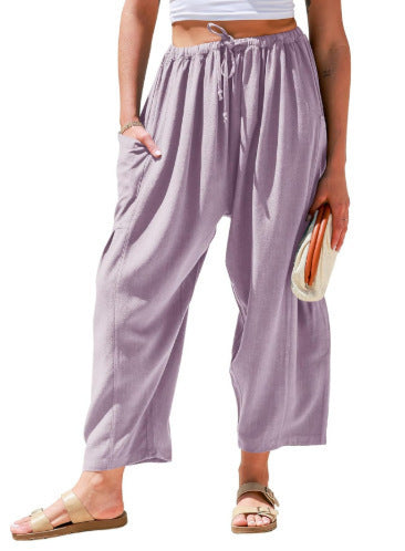 Women’s Wide Leg Drawstring Pants – Street Style Essentials