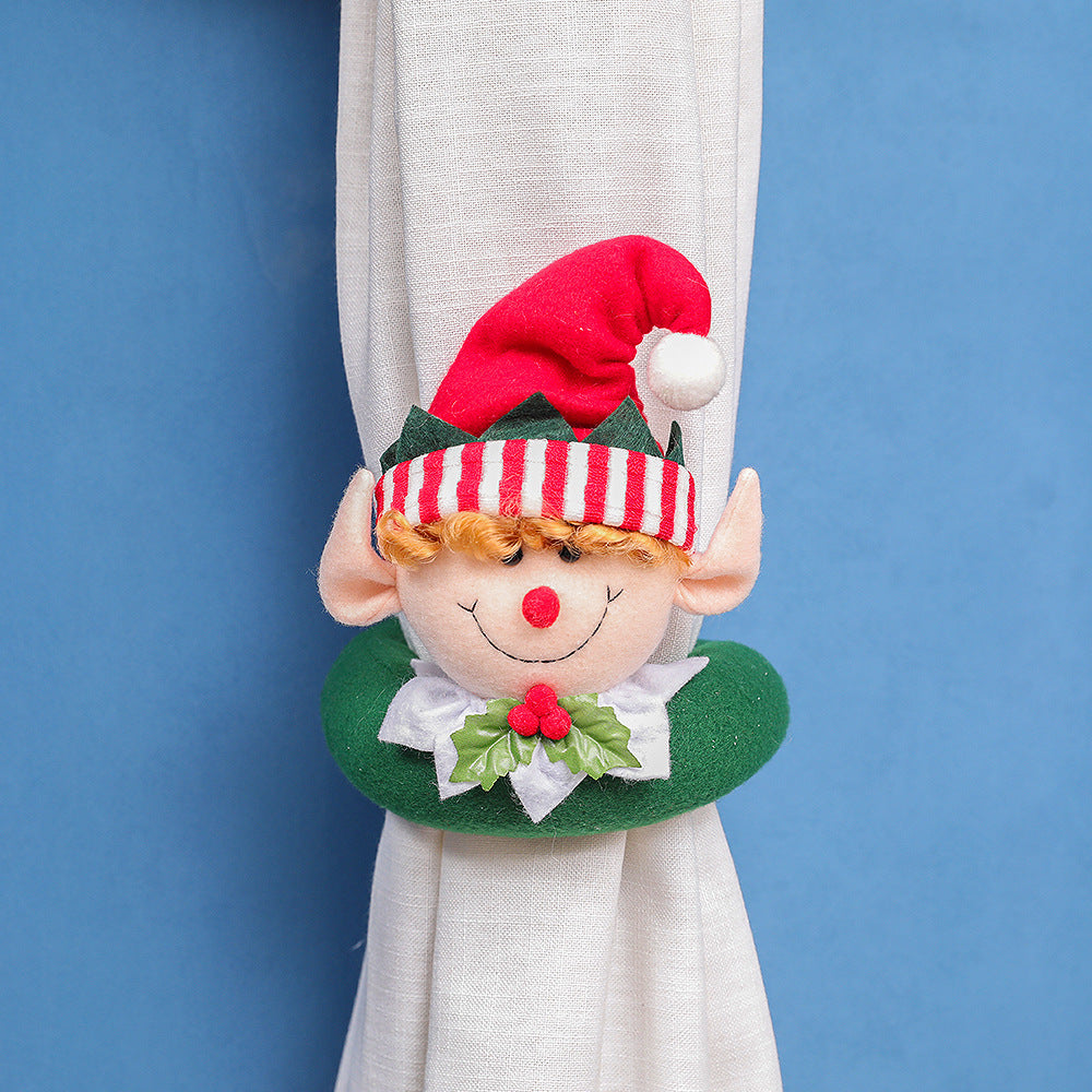 Christmas Forest Elderly Curtain Buckle Decoration