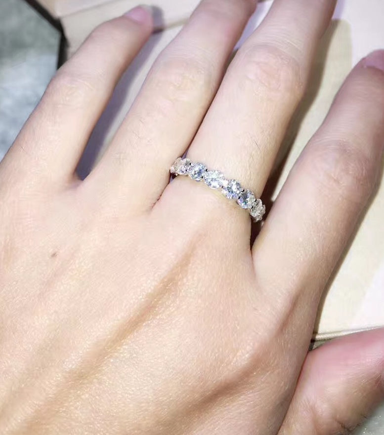 Elegant Alloy Engagement Ring for Women