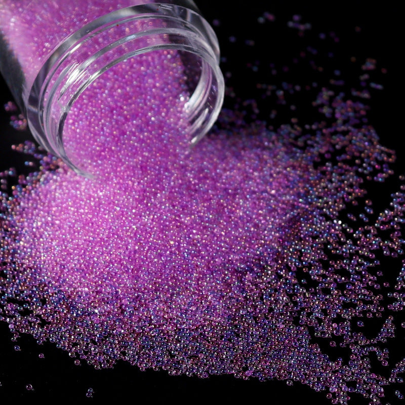 Transparent Micro Glass Bead Non-porous Magic Color Bubble Ornament