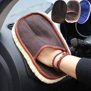 Car Wash Cleaning Gloves – Soft Hair Mitt for Car & Motorcycle Detailing Tools