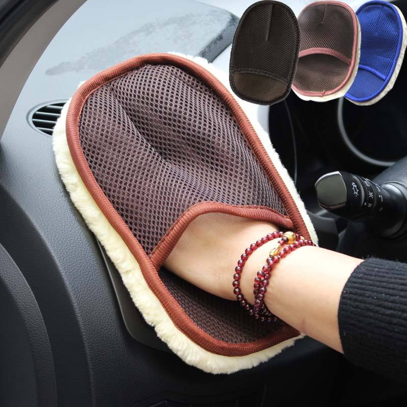 Car Wash Cleaning Gloves – Soft Hair Mitt for Car & Motorcycle Detailing Tools