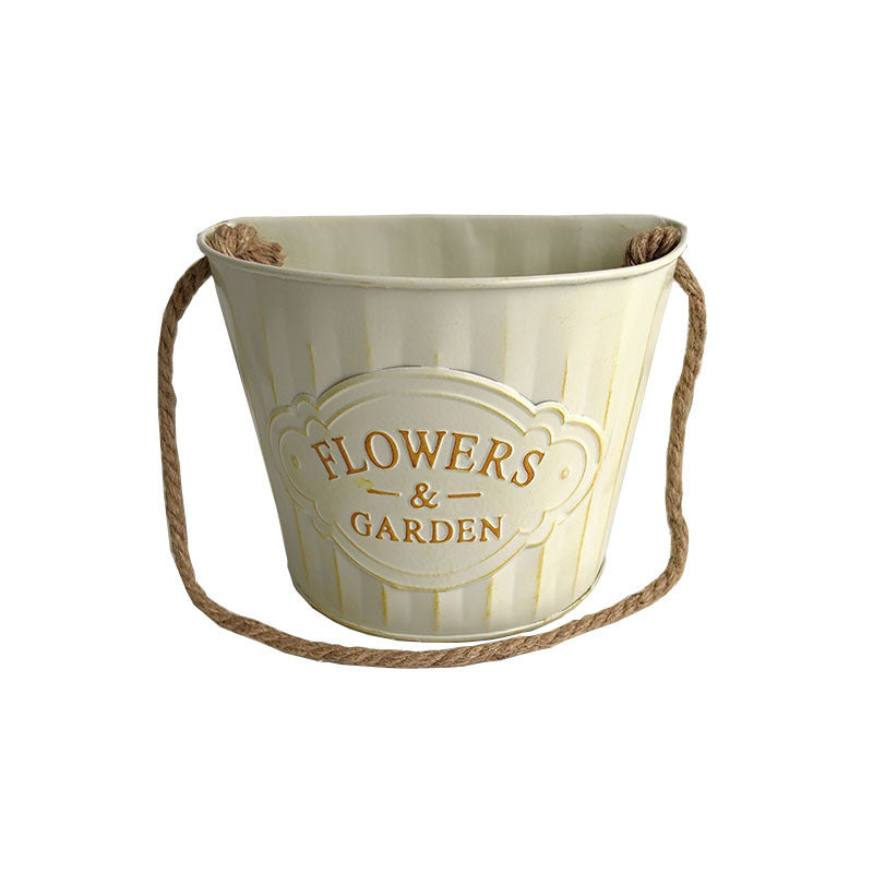 Retro Fashion And Personalized Iron Hanging Flowerpot