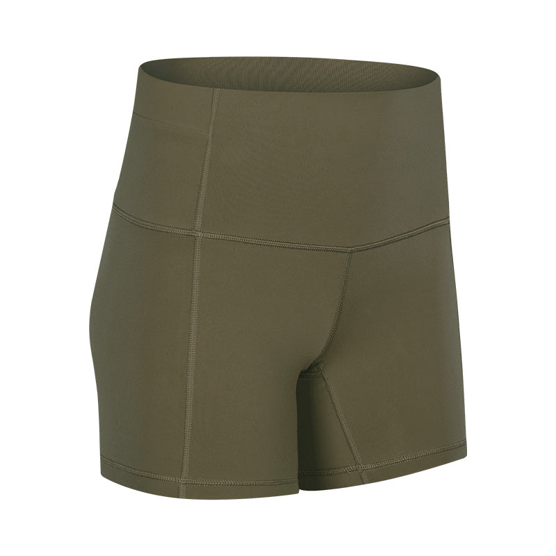 High-Waist Hip-Lifting Sports Shorts – Women's Tight Fit Fitness Pants