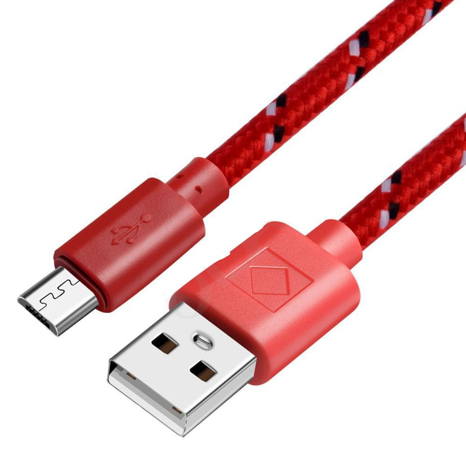 Woven Nylon Charging & Data Cable – Durable & Tangle-Free