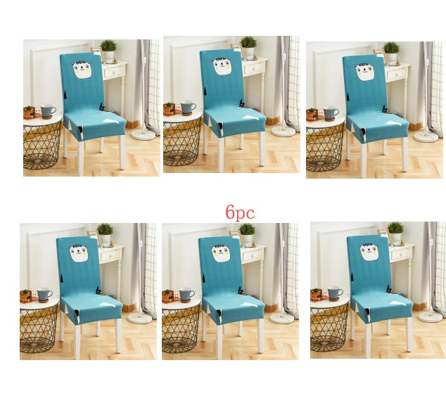 Elastic Siamese Solid Color Stretch Office and Hotel Chair Cover