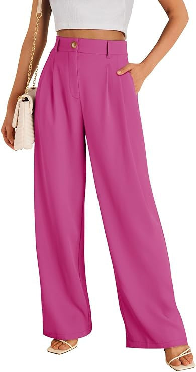 Women’s High-Waist Straight-Leg Pants with Zipper Detail – Elegant Polyester Trousers