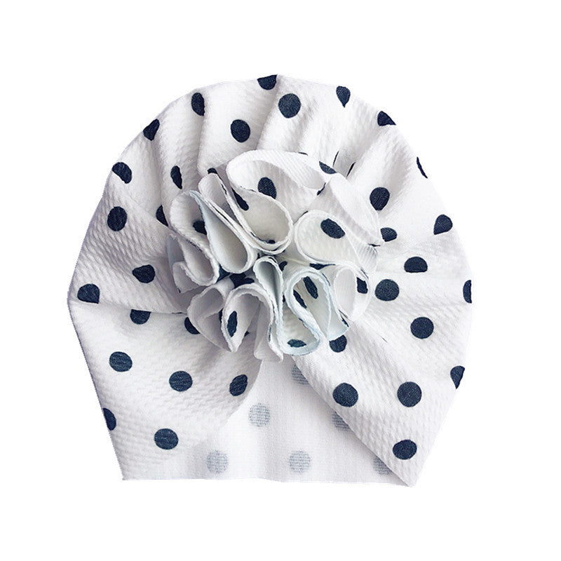 Unisex Hooded Baby Hat Cotton Twill Floral One Size