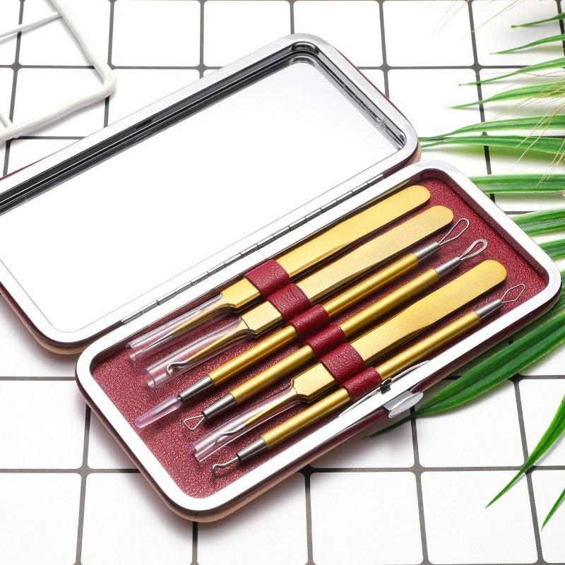 Stainless Steel Acne Remover Tool – Dual-Purpose Pimple Extractor Pin