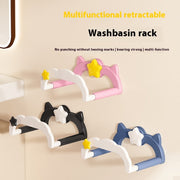 Cute Wall Hanging Punch-free Strong Load-bearing Washbasin Shelf