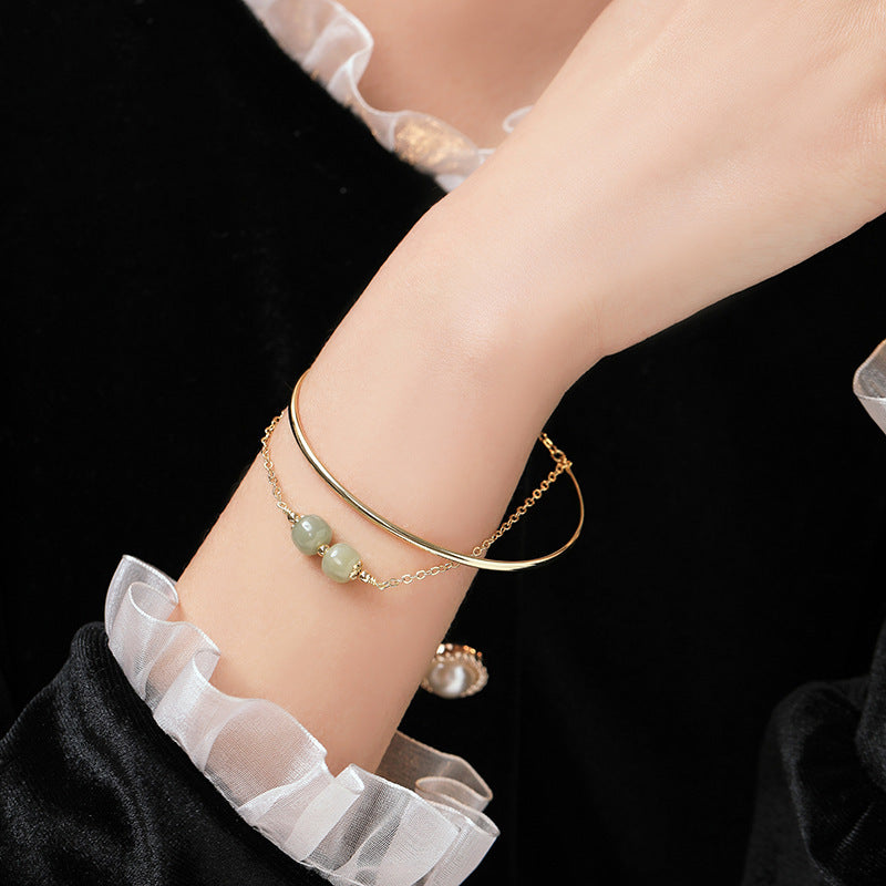 High Color Retention Special-interest Design Lucky Beads Bracelet