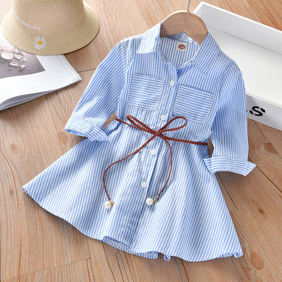 Girls Cotton Western Style Shirt Dress Regular Fit Outfit