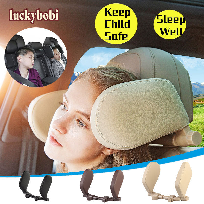 Car Seat Headrest Pillow – Travel Neck Support Cushion for Kids & Adults