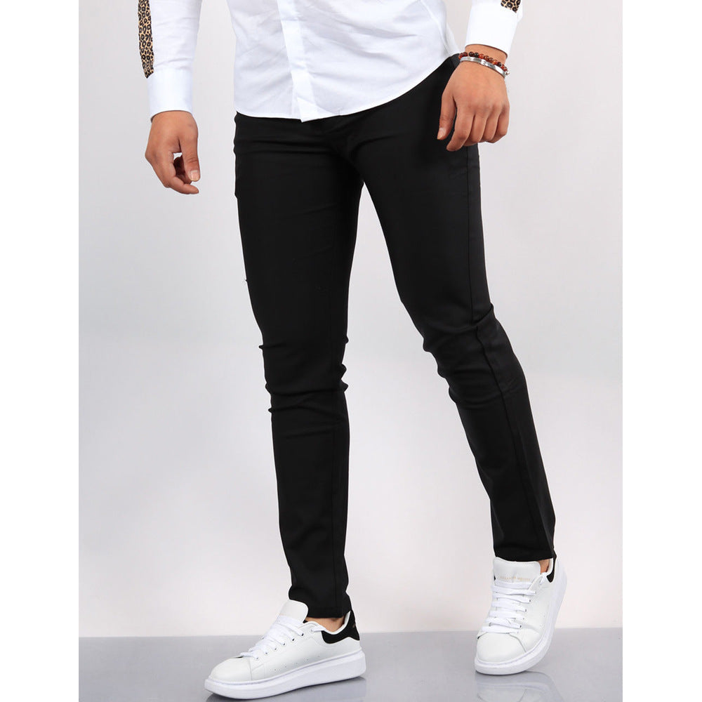 Men’s Chinese Linen Pants – Retro Loose Straight-Leg Casual Trousers