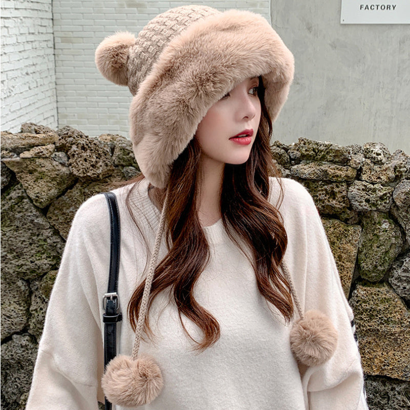 Autumn And Winter Ladies New Korean Style Knitted Wool Hat