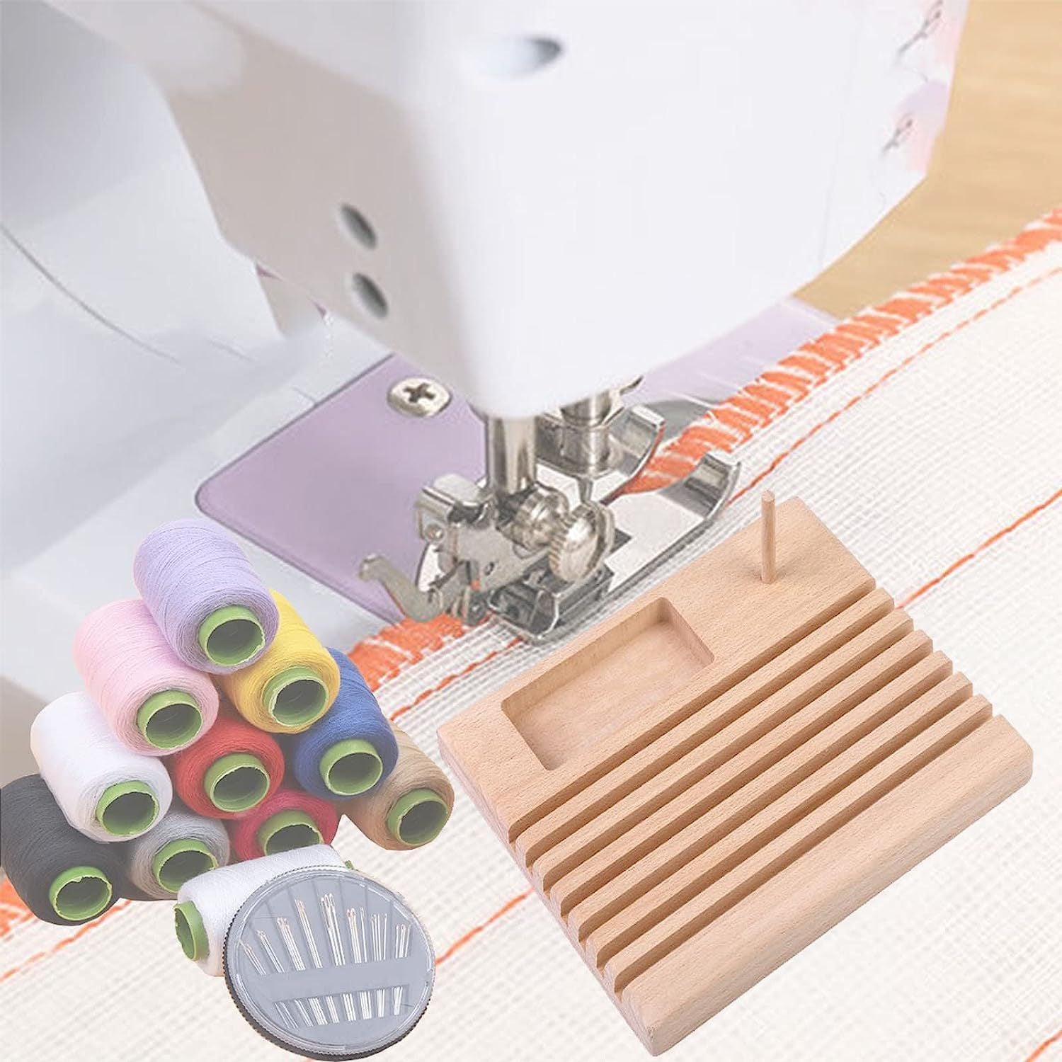 Handmade Wooden Sewing Machine Rack – Storage Organizer for Sewing Tools