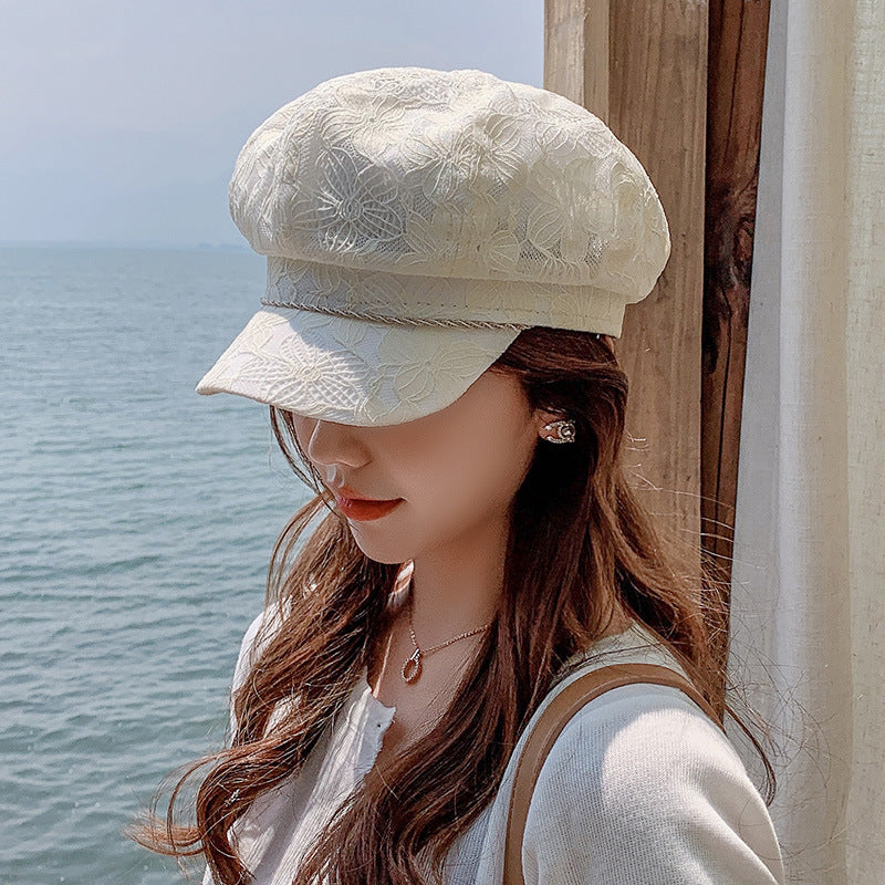 Women's Hat Sunshade, Sunproof, Hollow And Breathable