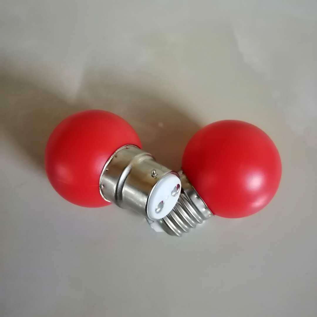 LED God Of Wealth Lamp Large E Round Bubble Red Lucky Light Festive