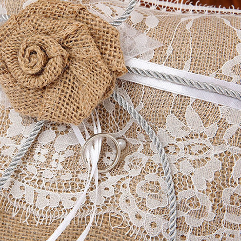 Flower High-end Ring Pillow Basket Set