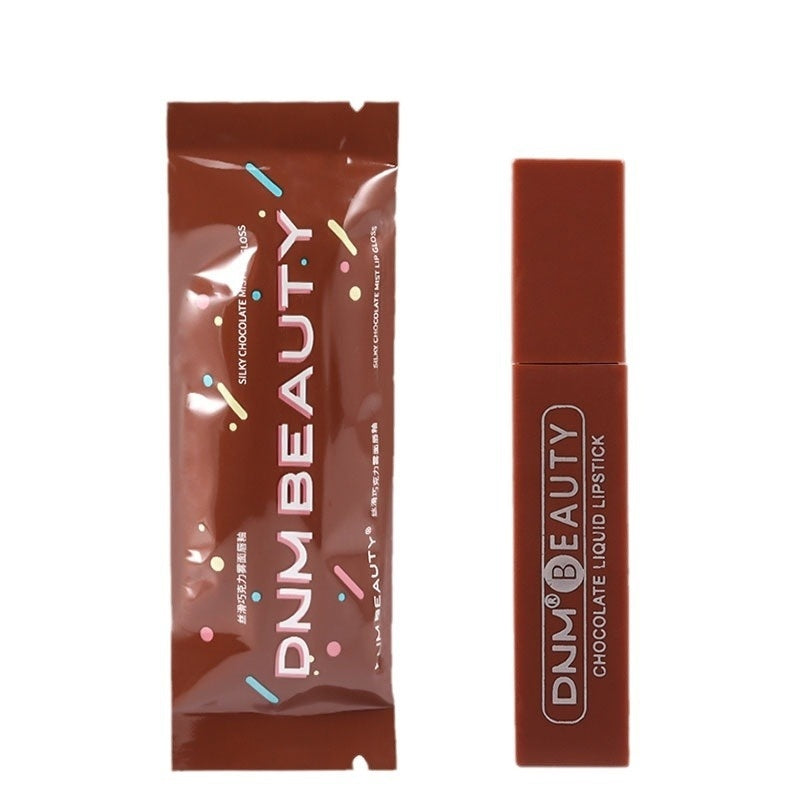 Silky No Stain On Cup Chocolate Lip Lacquer Long-lasting Matte Waterproof