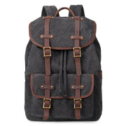 Unisex Canvas Oil Wax Waterproof Retro Travel Backpack