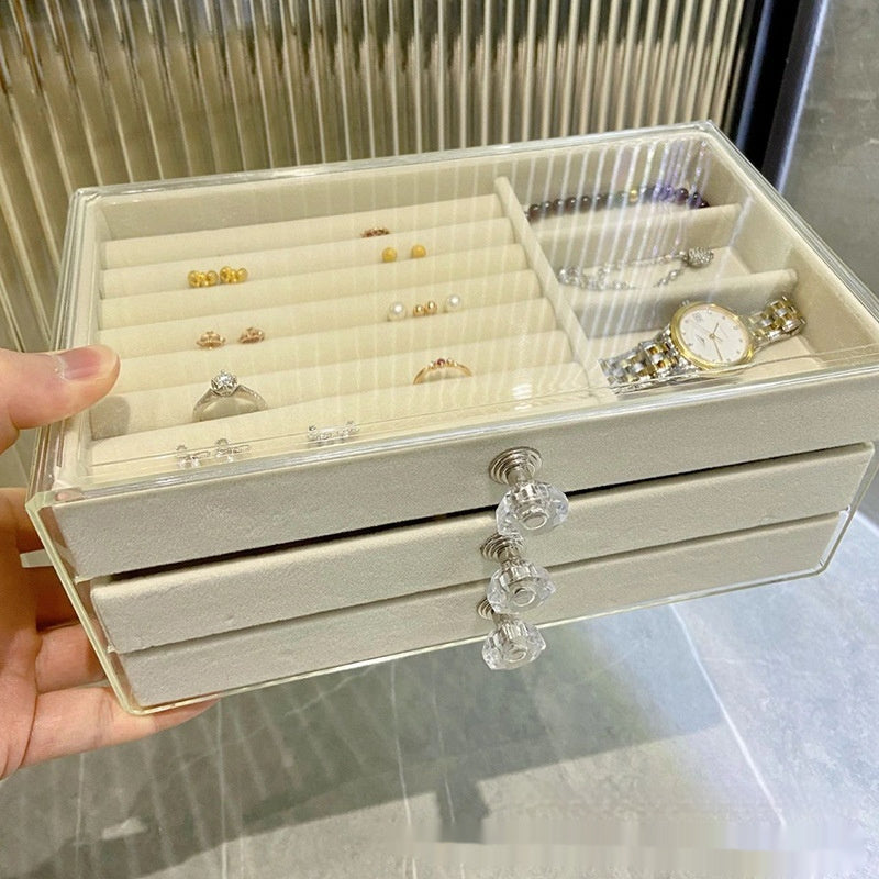 Fashion Large Capacity Multilayer Jewelry Storage Box