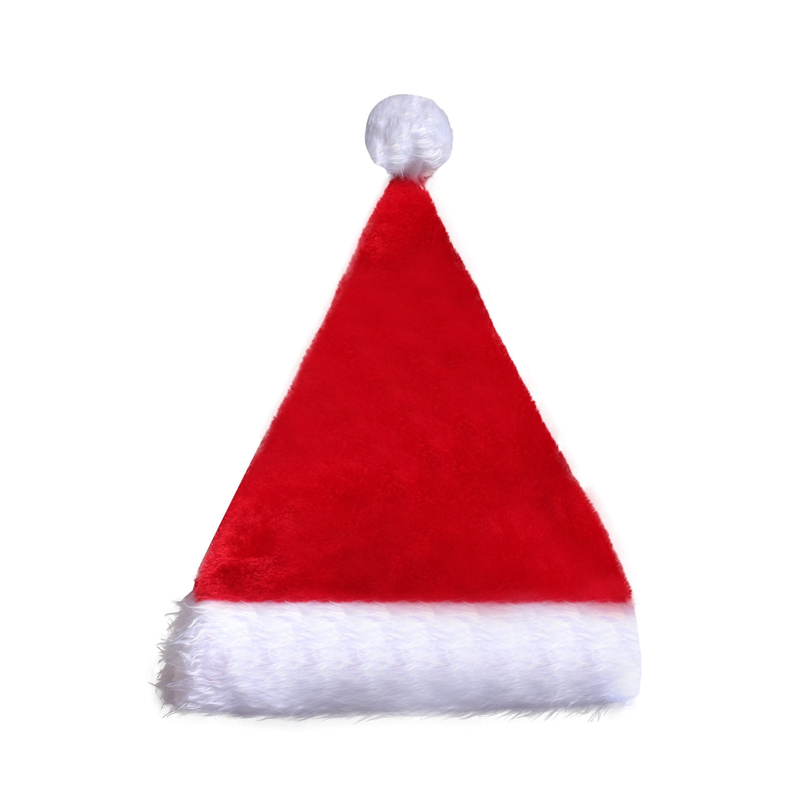 LED Light Up Plush Santa Hat for Kids and Adults Christmas Decoration
