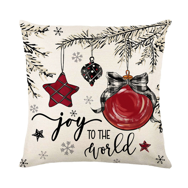 Merry Christmas Cushion Cover Pillowcase 2024 Holiday Home Decor