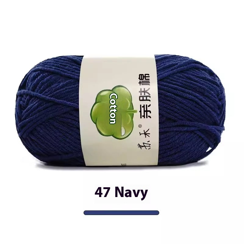 5-Strand Skin-Friendly Combed Milk Cotton Yarn – Hand Knitting Supplies