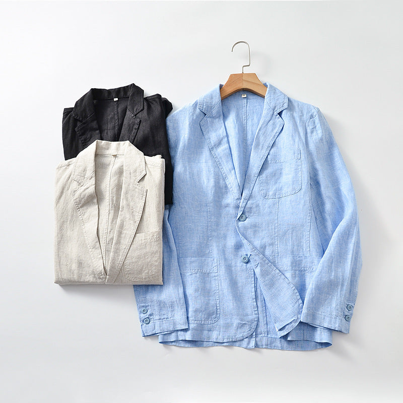 Linen Suit Thin Coat For Men