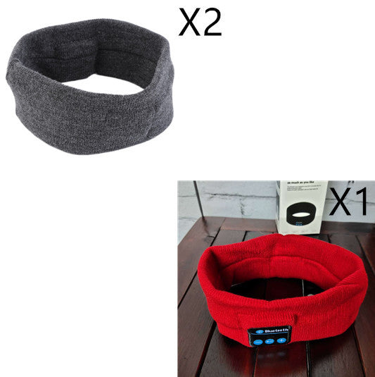 Bluetooth Headband Headphones – Sports Sweatband with Built-in Speakers & Mic