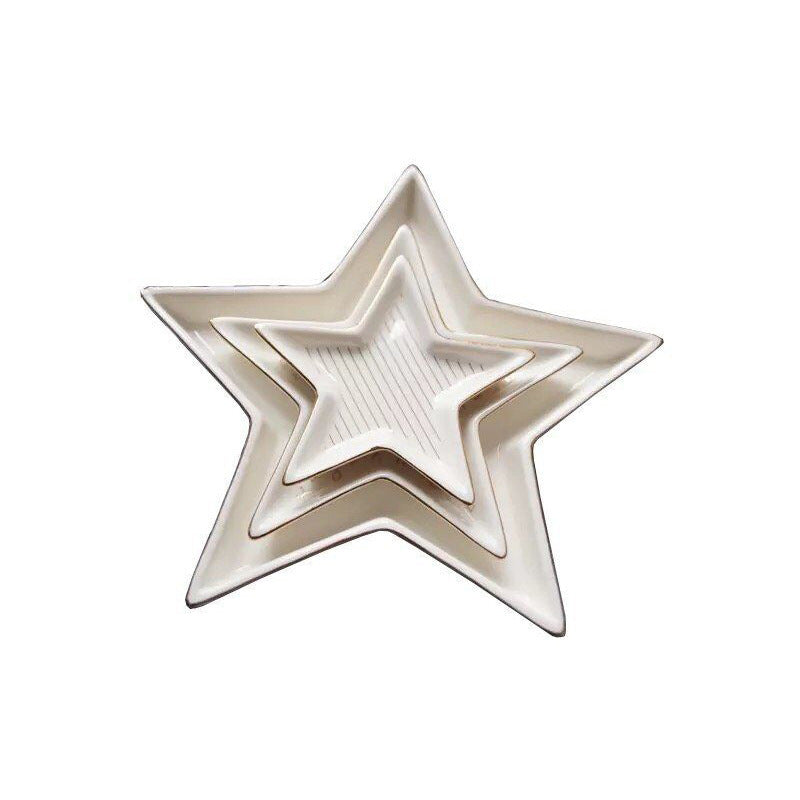 Home Pentagram-shaped Ceramic Key Storage Tray