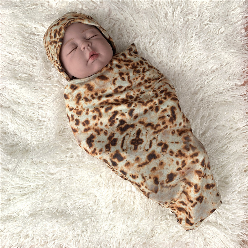 Baby Wrap Blanket & Hat – 2-Piece Newborn Swaddle Set