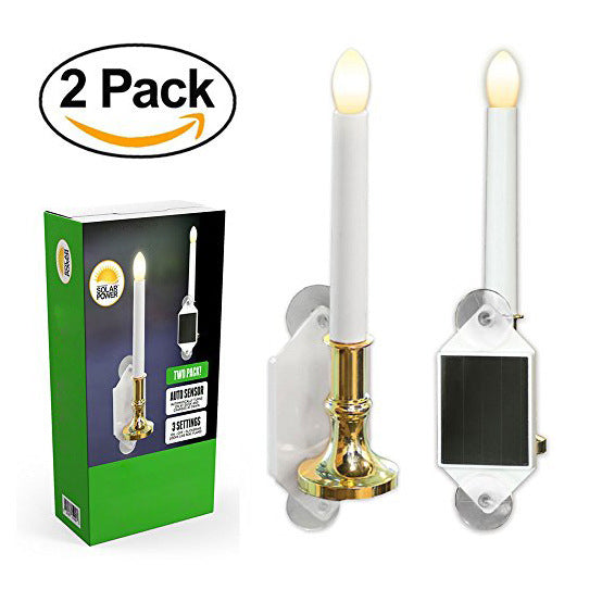 Solar Candle Light Solid Color Window Festive