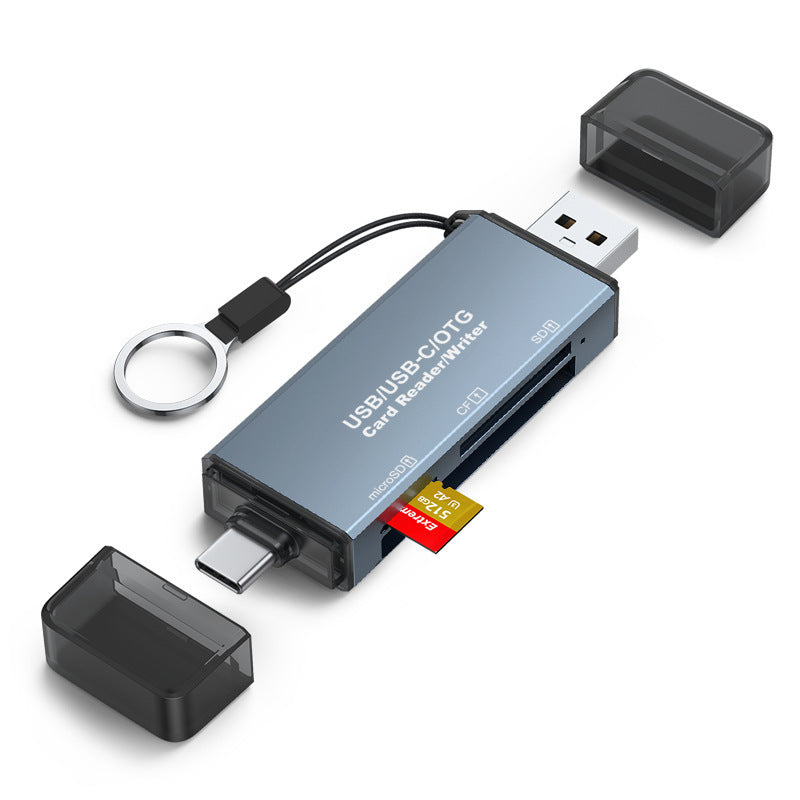 3-in-1 CF, SD, USB Card Reader – Multi-format Memory Card Reader