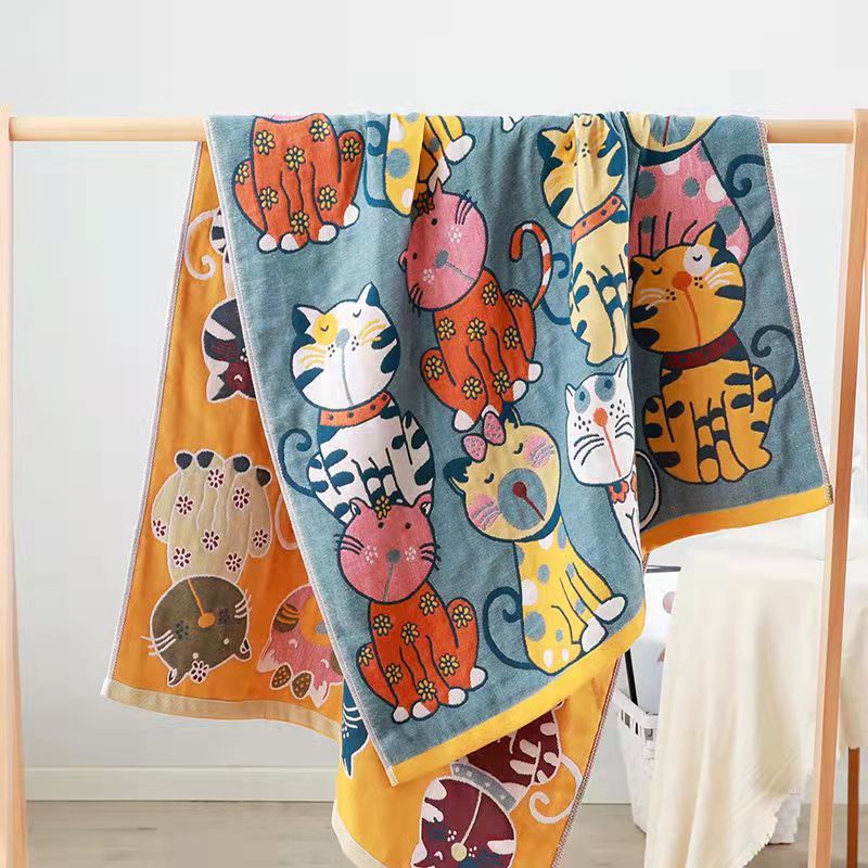Household Absorbent Bath Towel Five-layer Gauze Super Soft Skin-friendly Comfortable