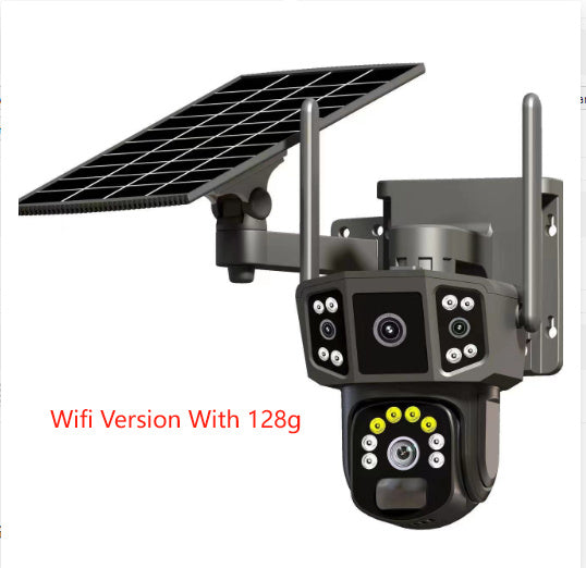 Solar Panoramic Security Camera – Outdoor 360° Surveillance