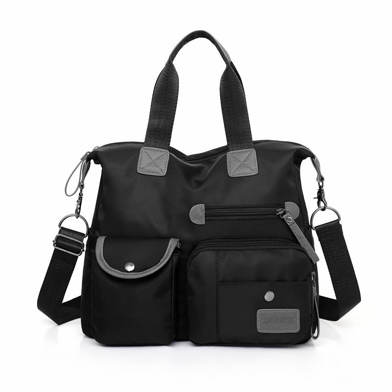 Women’s Large Capacity Multi-Pocket Shoulder Bag – Nylon Waterproof Casual Crossbody Tote