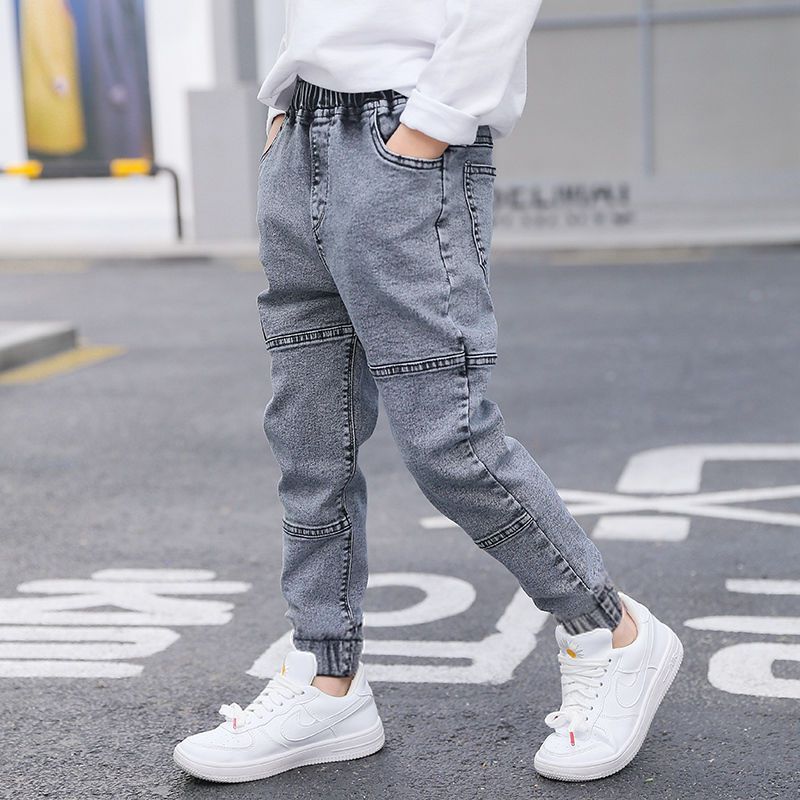 Boys Denim Jeans Slim Fit Korean Style Spring Autumn