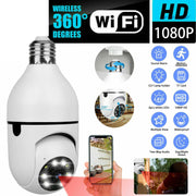Plastic E27 Light Bulb Camera 1080P Wireless Home Security