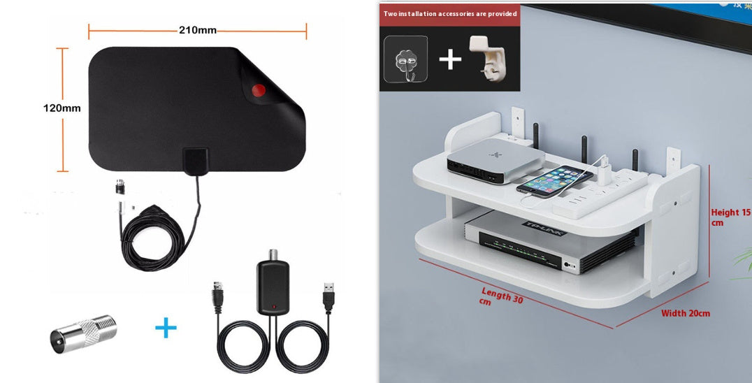 Wall-Mounted Router Storage Box – Punch-Free Cable Organizer