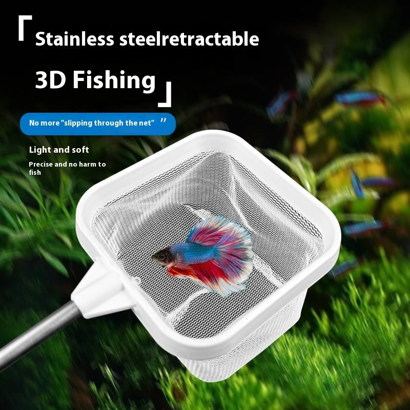 Stainless Steel Retractable Stereo Fish-catching Net Fishnet