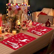 Christmas Table Mat Coaster Creative Heat Insulation Anti-skid