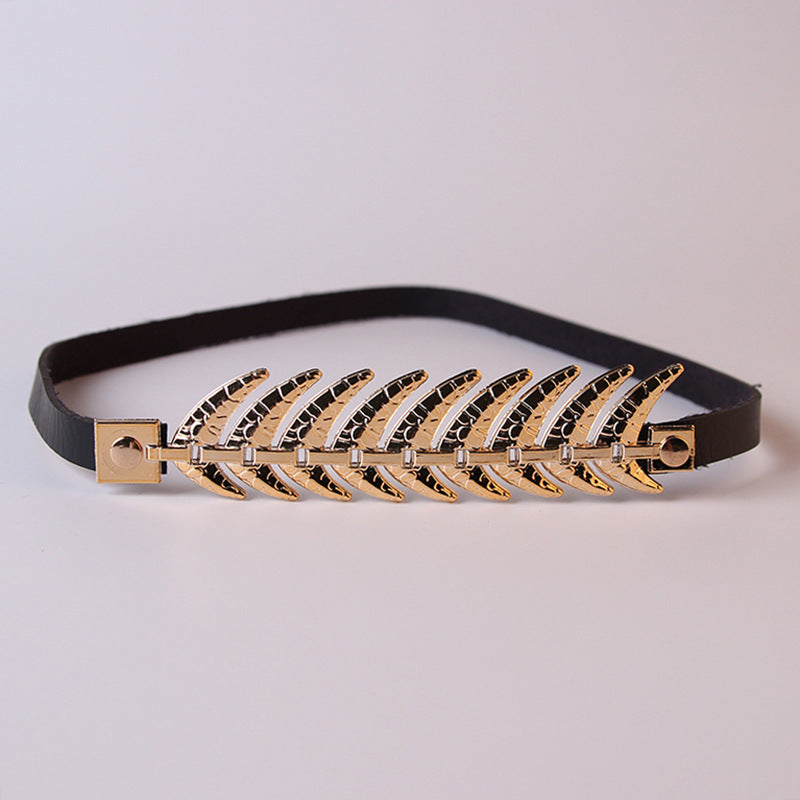 Fashion Personality Top Hat Button Belt Accessories