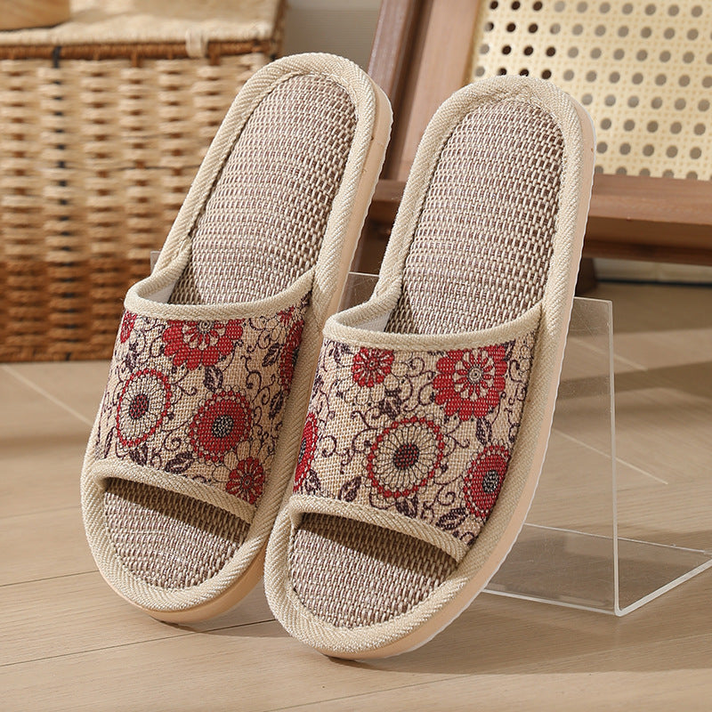 Women's Cotton And Linen Slippers