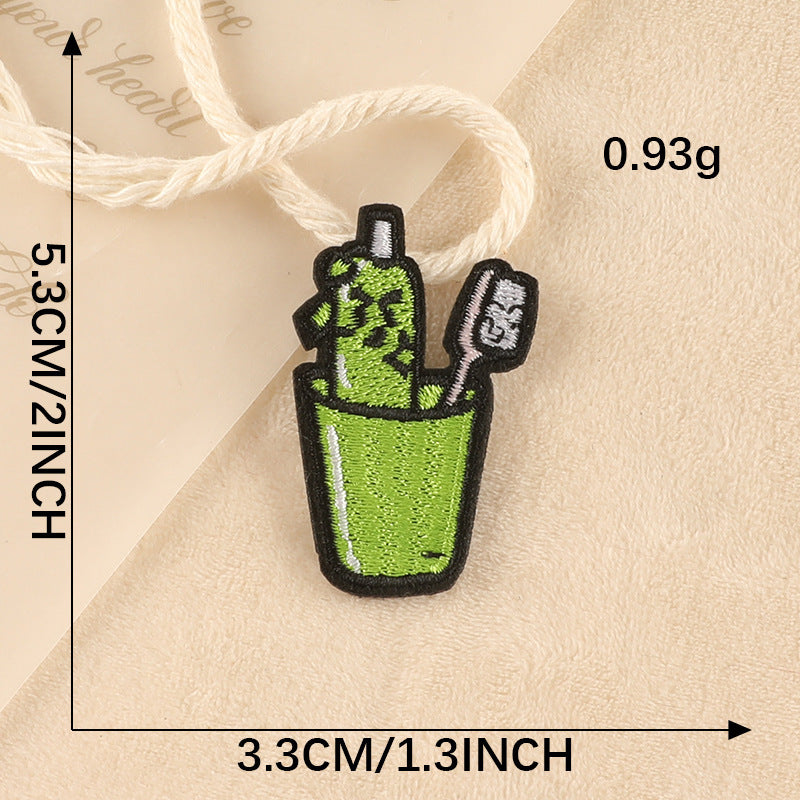 Computer Embroidery Label Patch – Small Badge for Clothing and Accessories