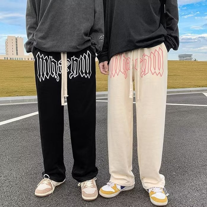 Men’s Plus Size Loose Wide-Leg Pants – Summer Casual Sports Trousers