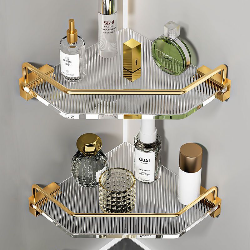 Clear Acrylic Bathroom Shelves – Wall-Mounted Floating Organizer